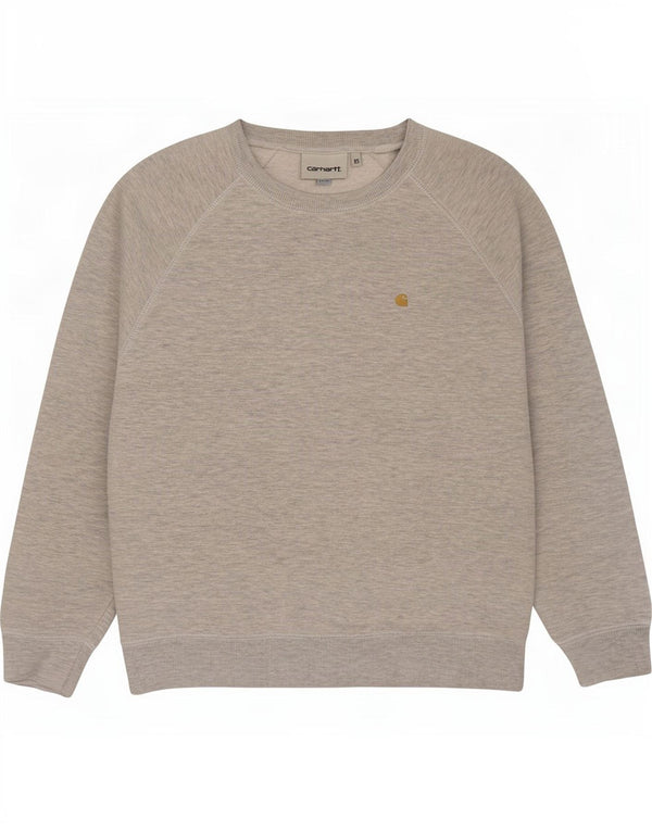 Carhartt Damen Übergroßer Sweatshirt-Pullover UK 6 XS Graue Baumwolle