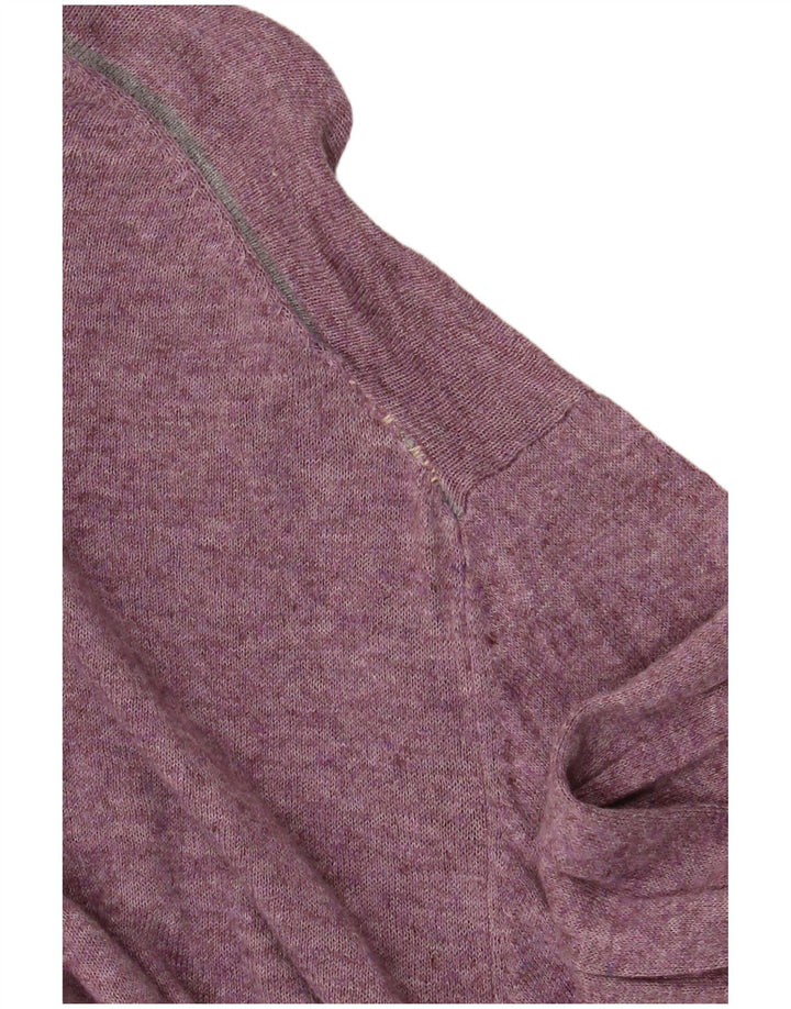 Marks & Spencer Mens Regular Fit V-Neck Jumper Sweater Medium Purple