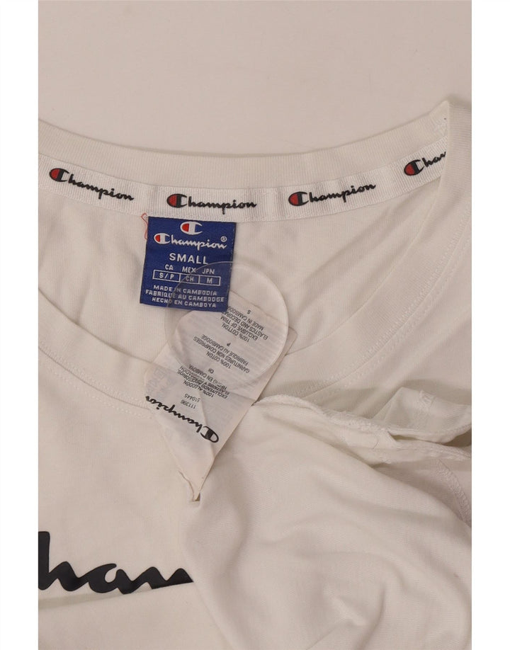 Champion Mens Graphic Vest Top Small White Cotton