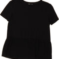 ZARA Womens T-Shirt Top UK 10 Small Black Vintage Zara and Second-Hand Zara from Messina Hembry 