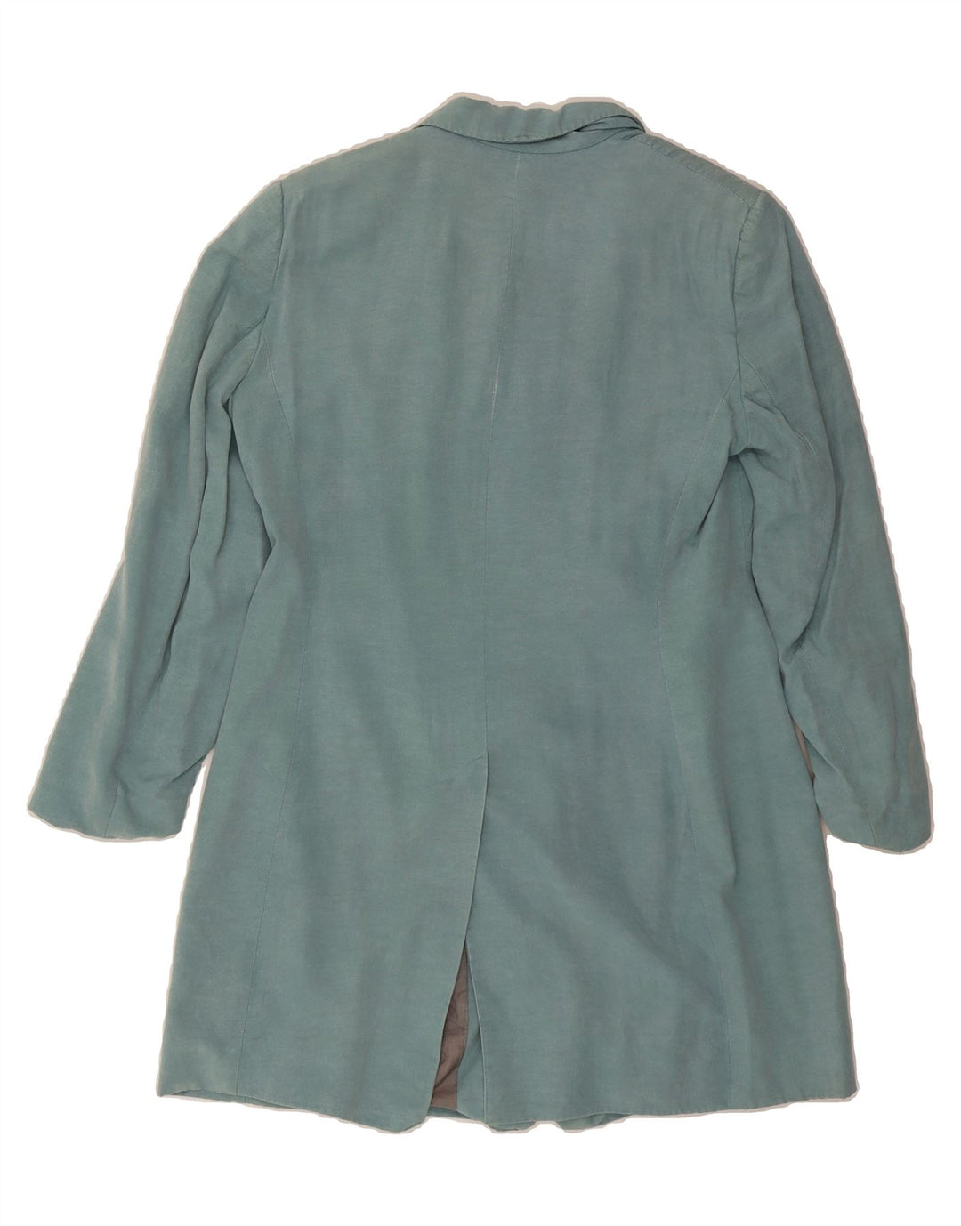 MONSOON Womens Longline 3 Button Blazer Jacket UK 14 Medium Blue Vintage Monsoon and Second-Hand Monsoon from Messina Hembry 