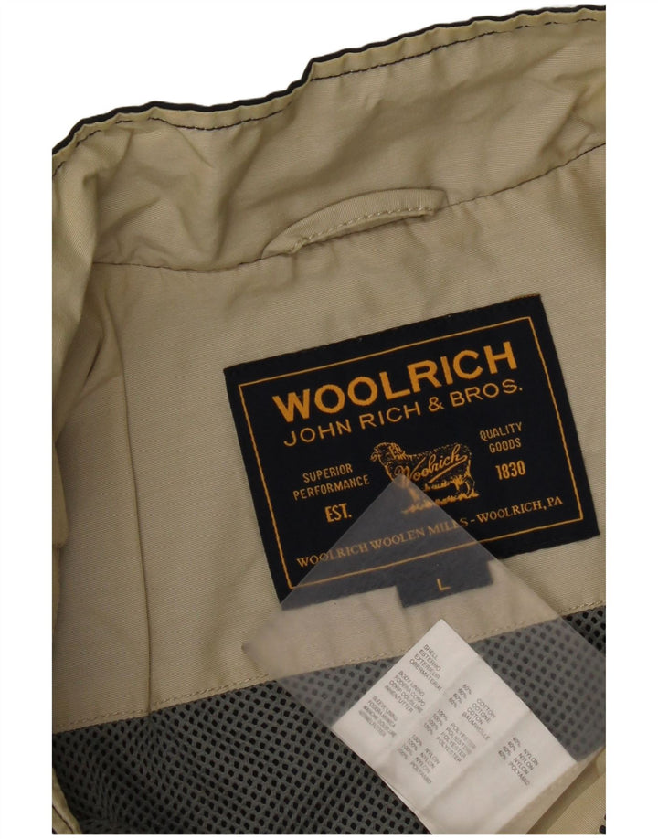 Giacca utility da donna Woolrich UK 14 Large in cotone blu navy