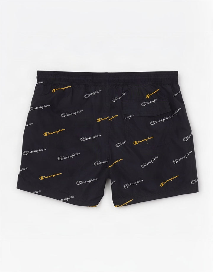 Shorts de natação masculino Champion Graphic azul marinho médio poliéster