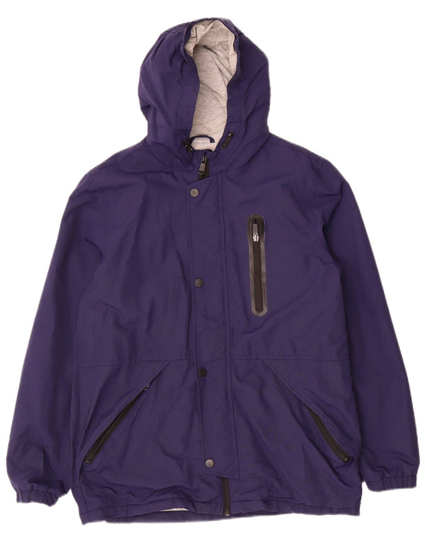 Jaqueta corta-vento com capuz para meninos Marks & Spencer 14-15 anos azul marinho