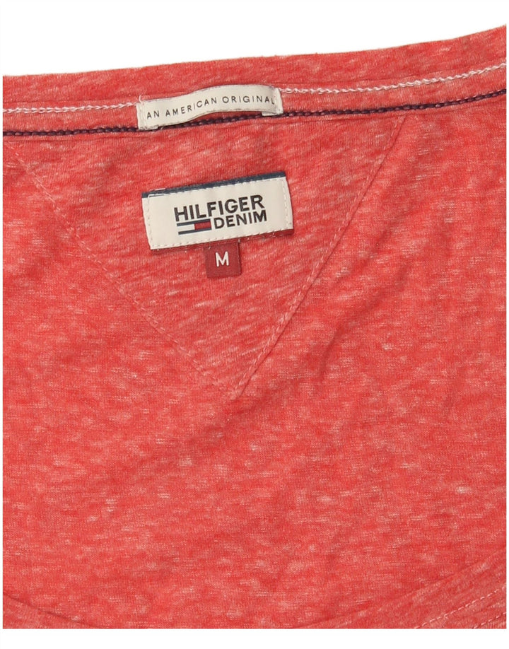 Tommy Hilfiger Womens T-Shirt Top UK 14 Medium Red Flecked