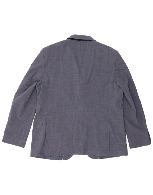 Marks & Spencer Veste blazer à 2 boutons pour homme UK 46 3XL Bleu laine