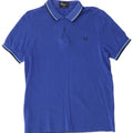 Fred Perry Mens Slim Fit Polo Shirt Medium Blue Cotton