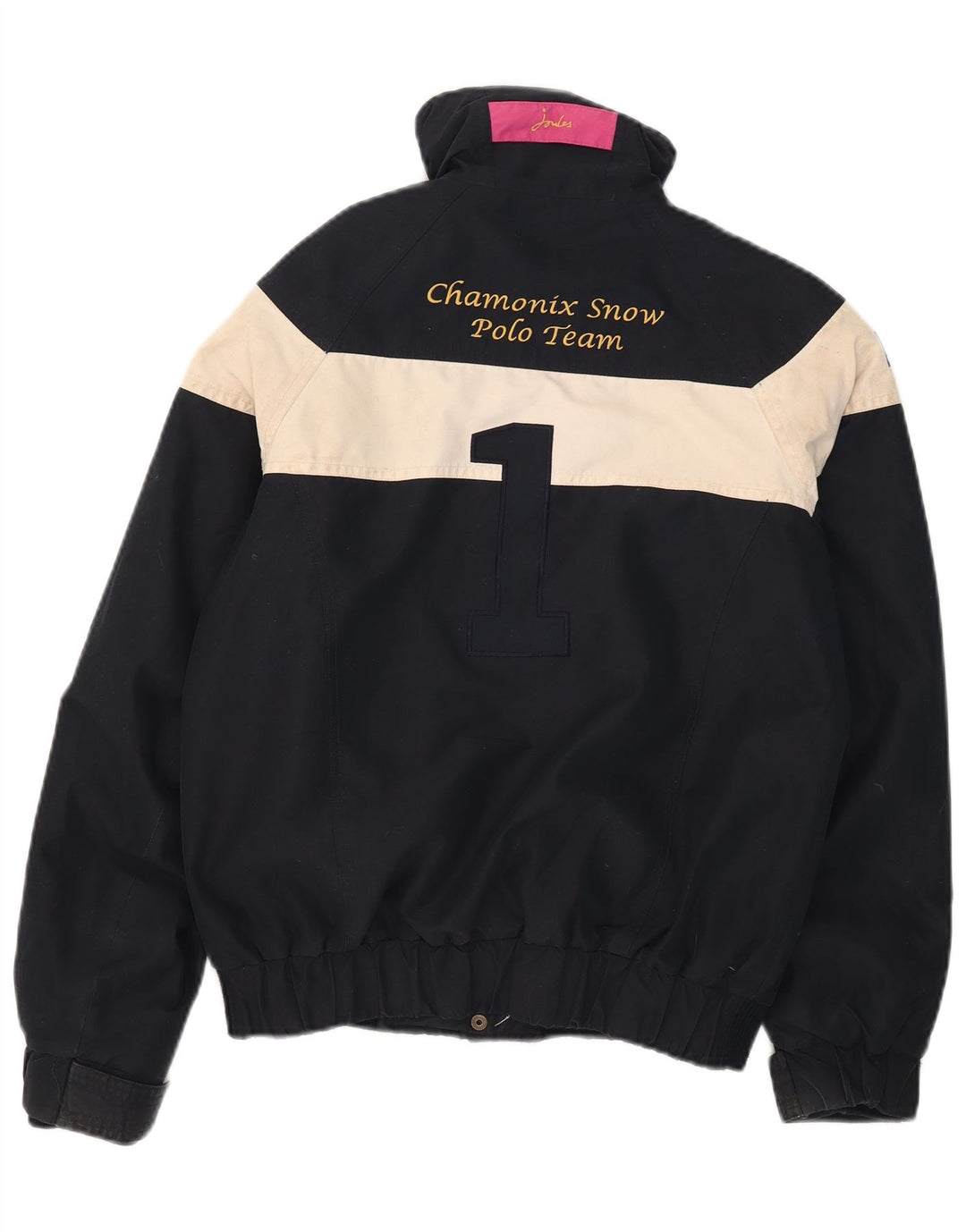Joules grafisk skijakke til kvinder UK 8 Small Navy Blue