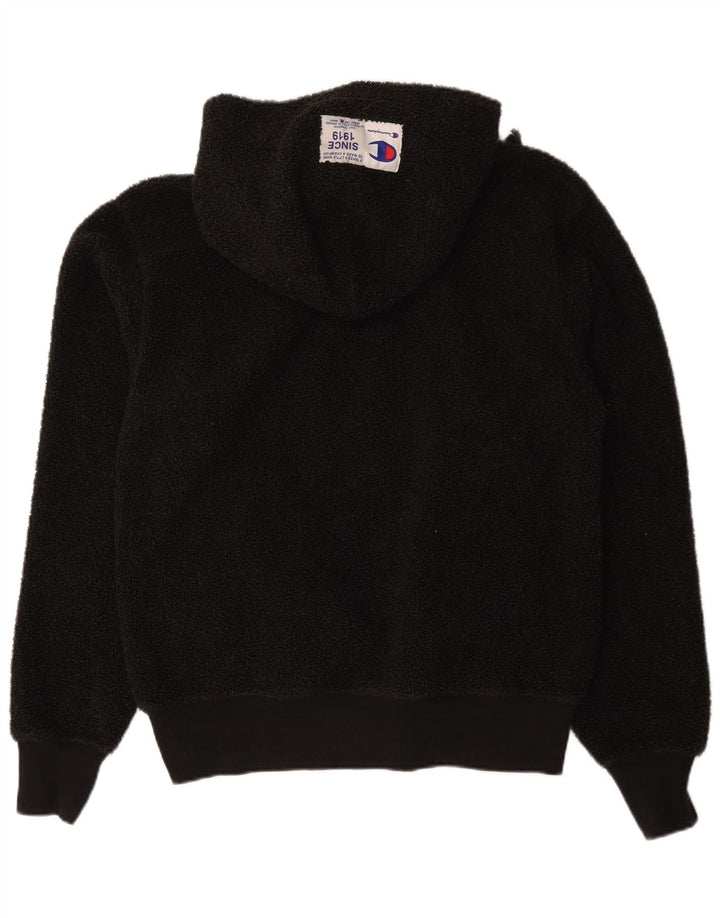 Jumper de lã com capuz masculino Champion médio preto