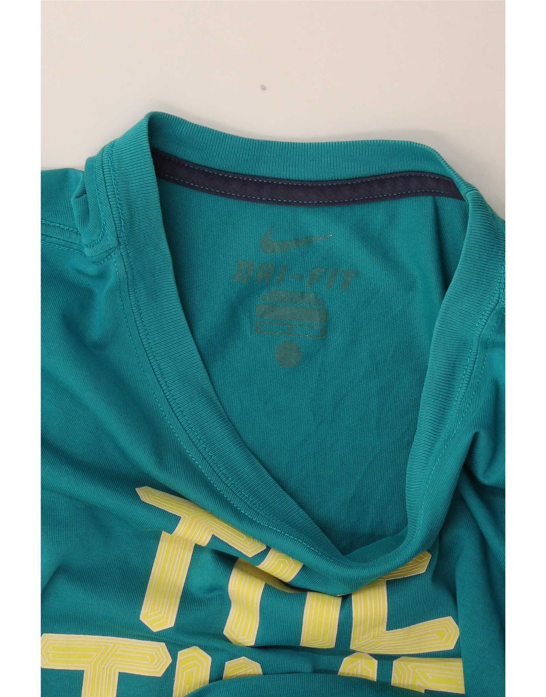 Nike Herre Dri Fit grafisk T-shirt Top Medium Turkis