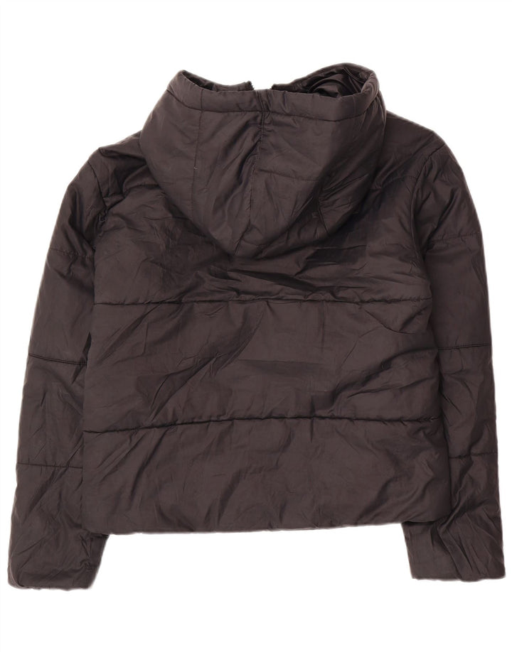 Jachetă căptușită reversibilă cu glugă Nike pentru femei UK 10 Small Black