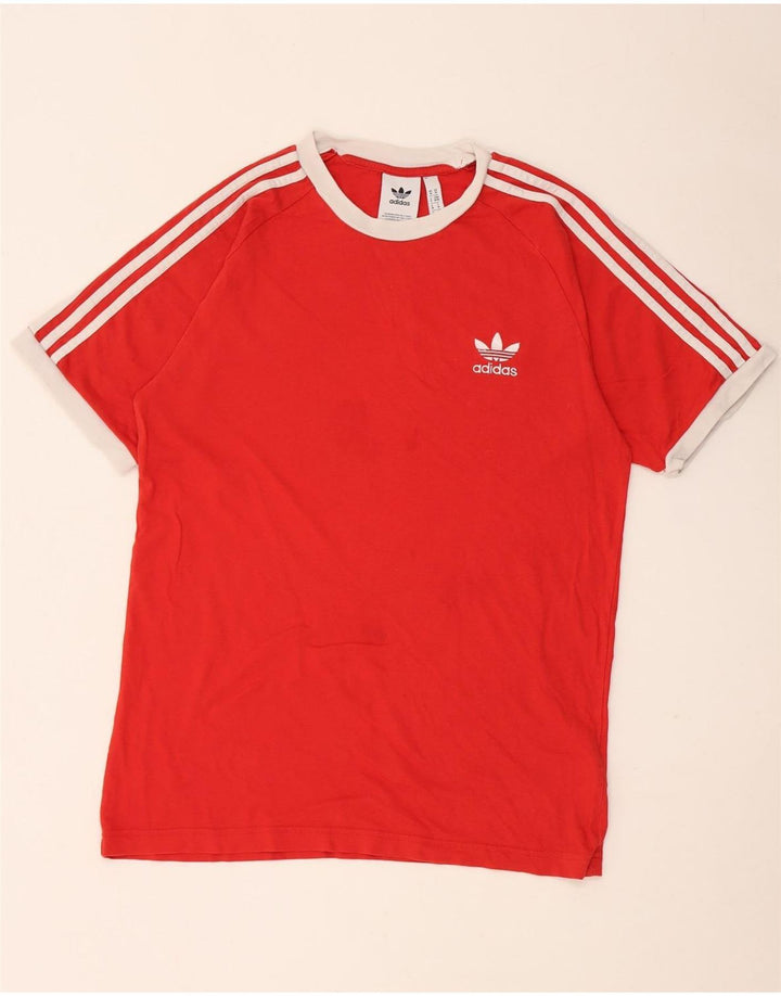 Adidas T-Shirt Homme Top Rouge Moyen Coton