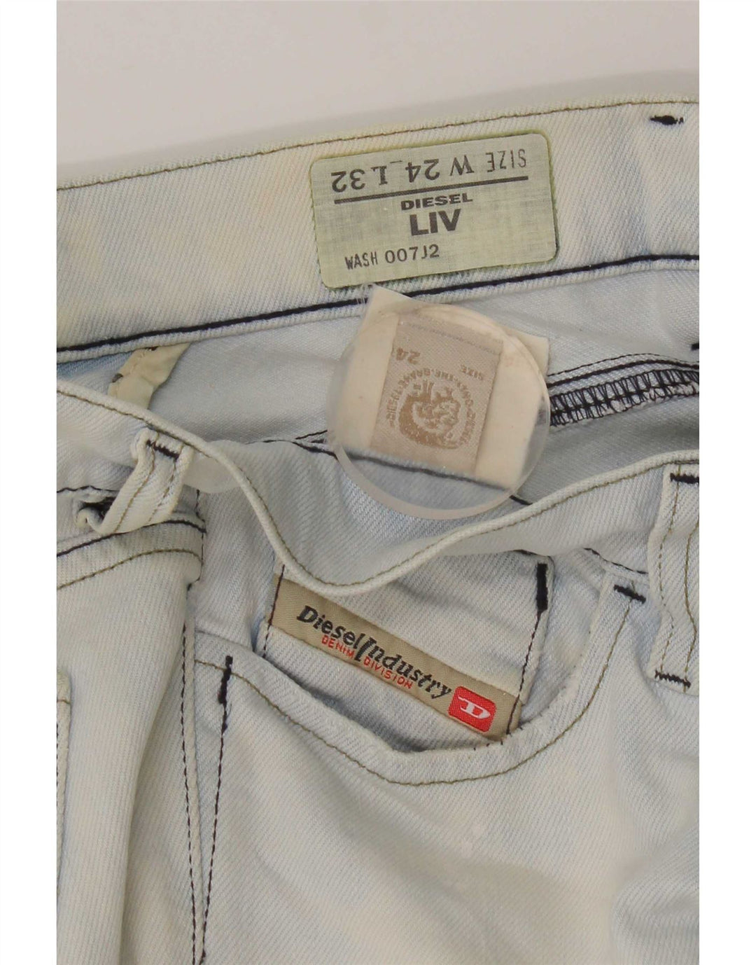 Diesel Dame Liv Slim Jeans W24 L32 Blå