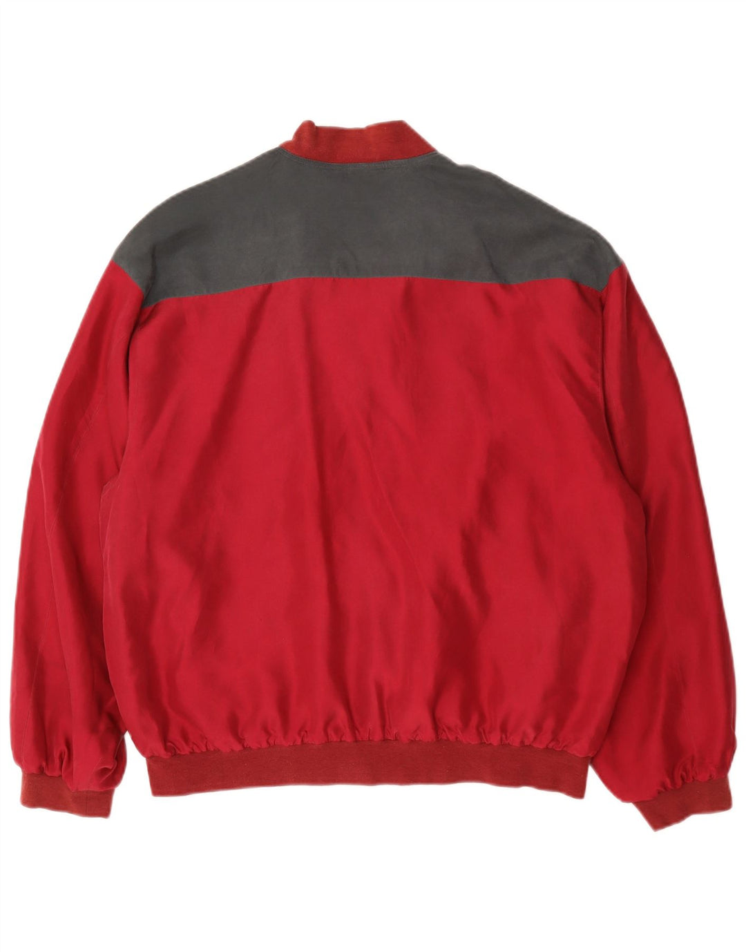 C&A Herren-Bomberjacke mit lockerer Passform, EU 48/50, mittelrot, Argyle-/Diamant-Seide