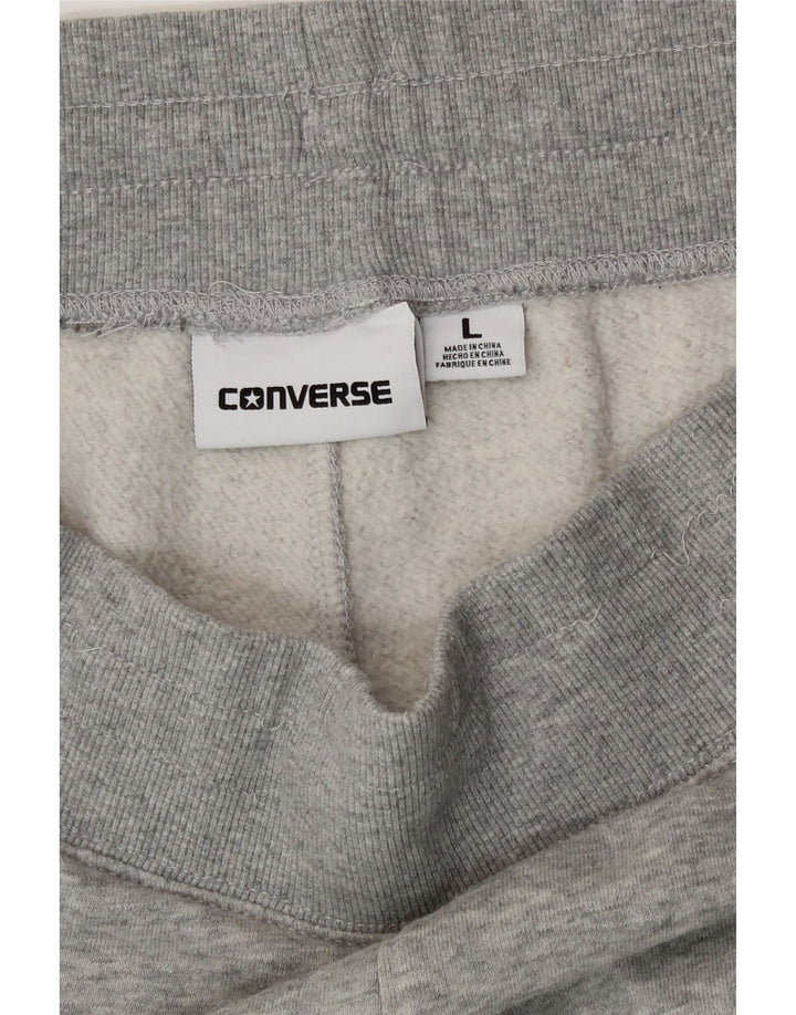 Converse Mens Tracksuit Trousers Joggers Large  Grey Cotton