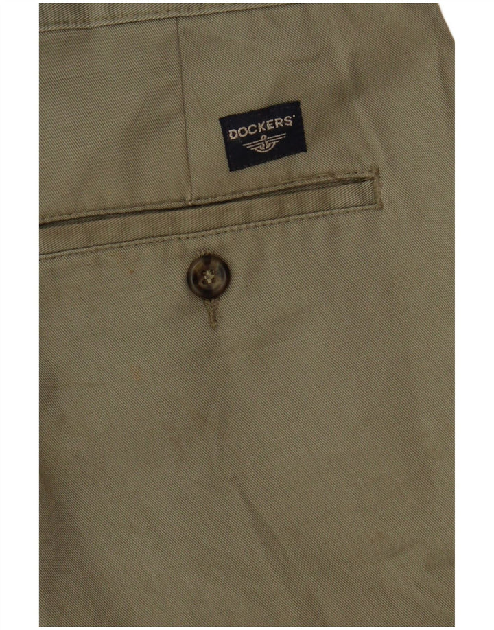 Dockers Mens Stain Defender Chino Shorts W38 XL Khaki