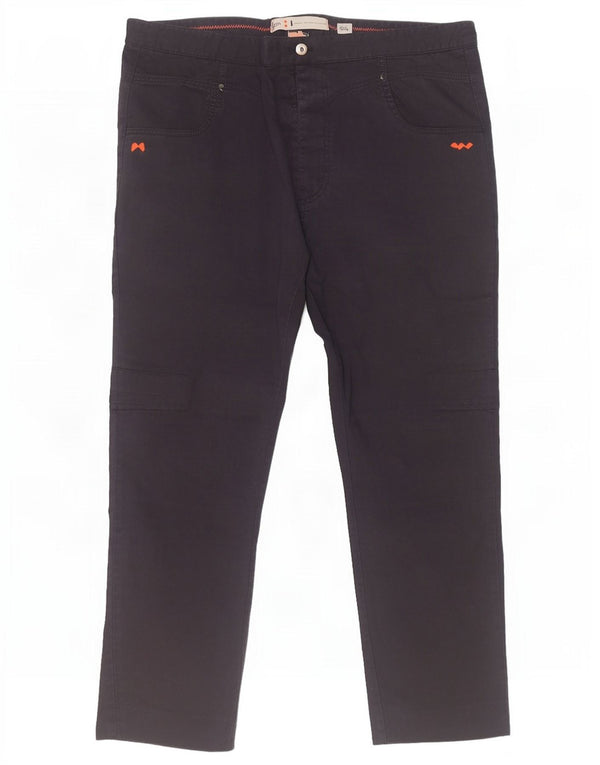 Slam Mens Slim Casual Παντελόνι IT 54 2XL W38 L27 Navy Blue Cotton