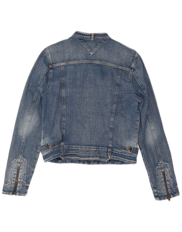 Tommy Hilfiger Womens Denim Jacket UK 14 Large Blue Cotton