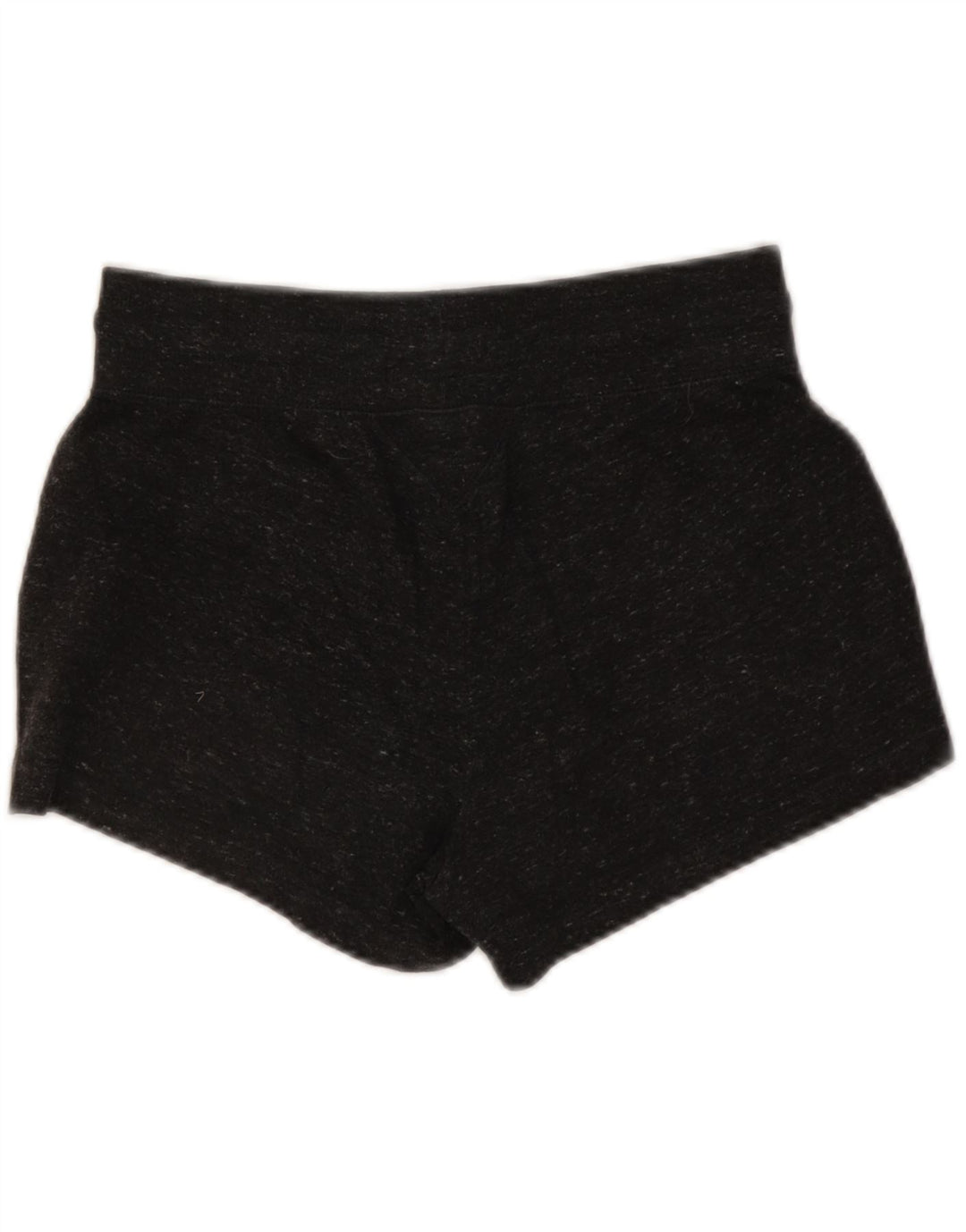 Nike Womens Sport Shorts UK 12 Medium Grey Flecked Cotton