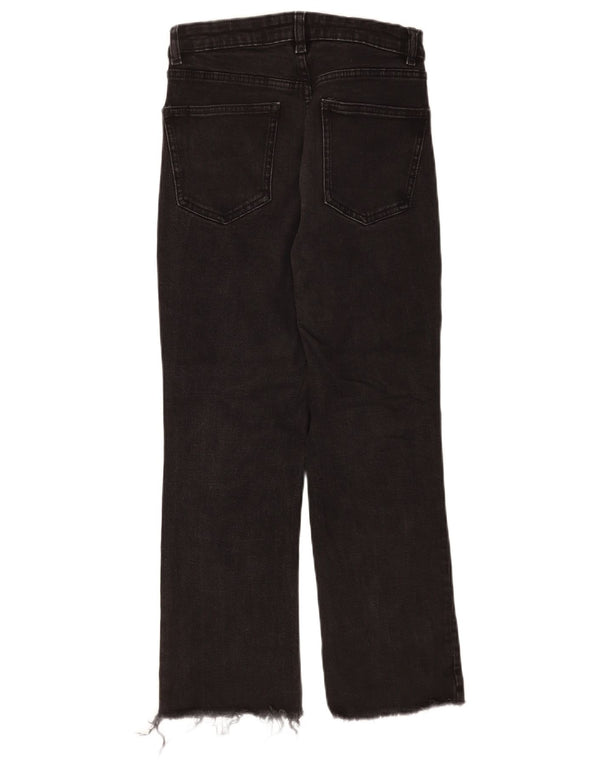 Zara Womens Straight Jeans EU 40 Medium W30 L25 Black