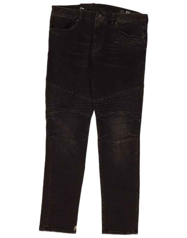 Armani Exchange muške biciklističke uske traperice W36 L31 crni pamuk