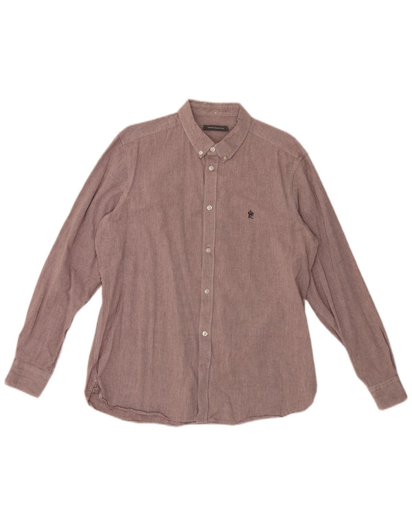 Camicia da uomo French Connection XL in cotone viola