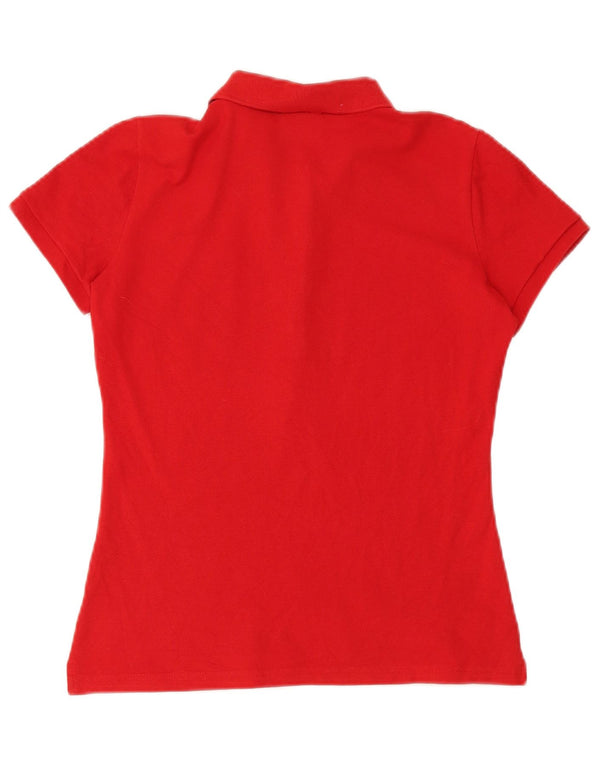 Lacoste Dame Polo Shirt Størrelse 40 Medium Rød Bomuld