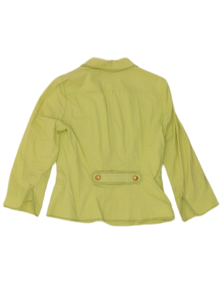 Giacca blazer da donna a 4 bottoni con maniche a 3/4 Luisa Spagnoli IT 42 Verde medio
