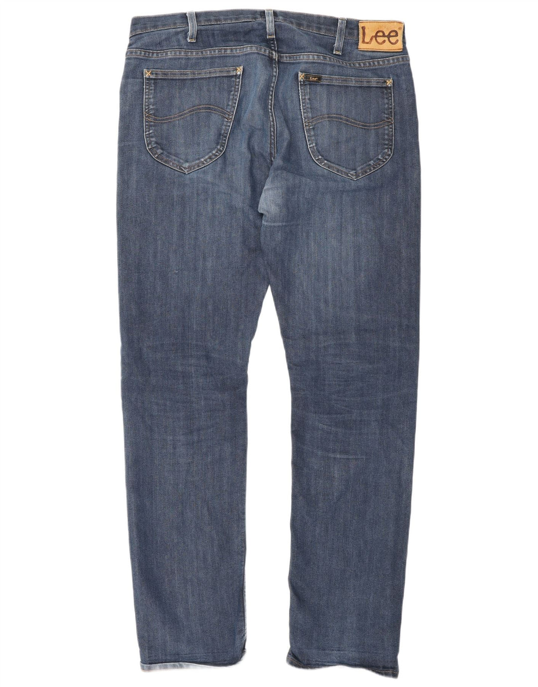 Lee Mens Daren Straight Jeans W36 L34 Blå Bomuld