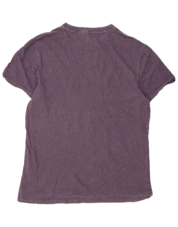 T-shirt da uomo Superdry Top in cotone viola medio
