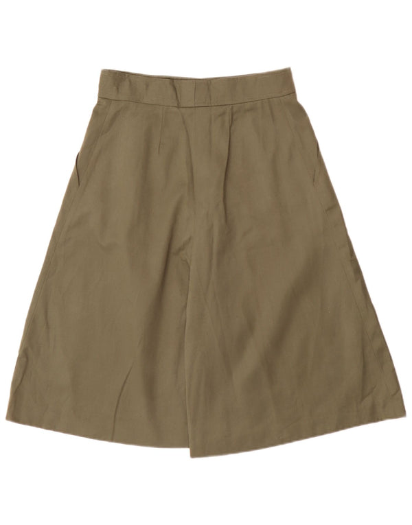 Vintage kvinders højtaljede bermudashorts IT 44 Medium W26 Khaki