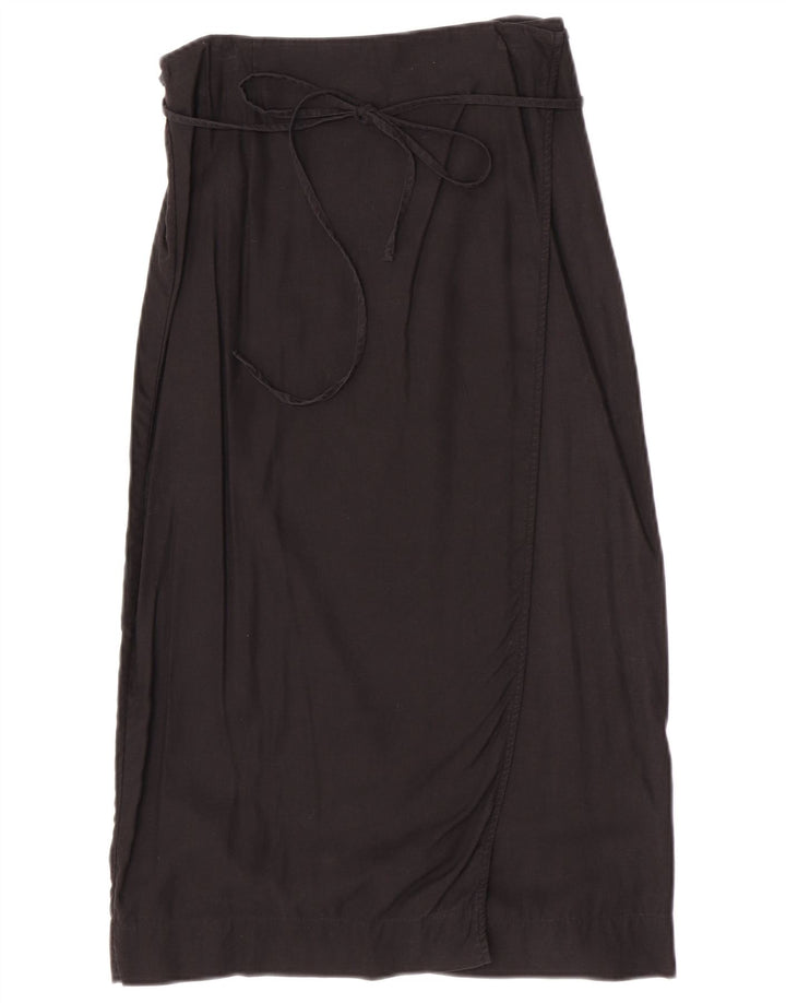 & Other Stories Womens Wrap Skirt EU 38 Medium W26 Black Lyocell