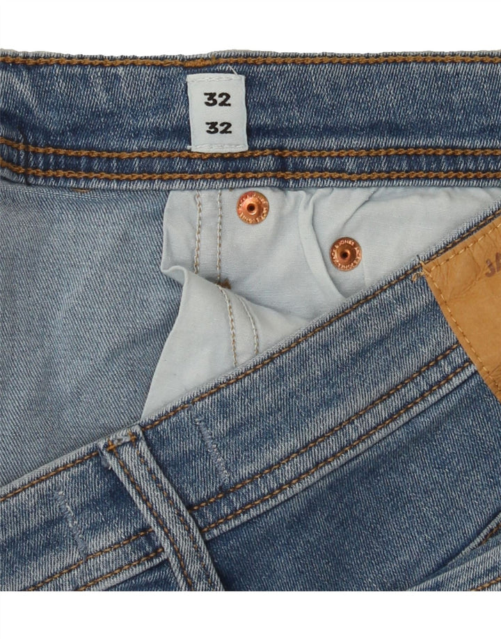 JACK & JONES Mens Slim Jeans W32 L32 Blue Cotton Vintage Jack & Jones and Second-Hand Jack & Jones from Messina Hembry 