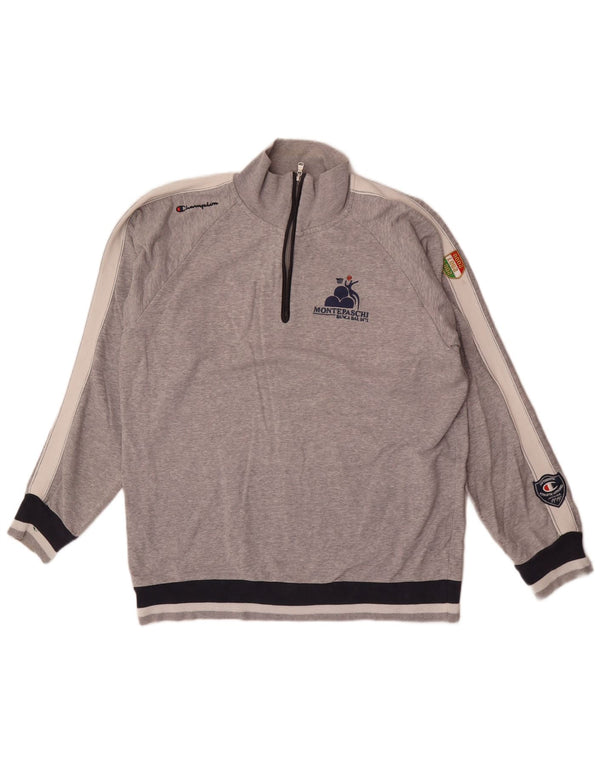 Ανδρική μπλούζα Champion με φερμουάρ με λαιμόκοψη Jumper 2XL Grey Colourblock