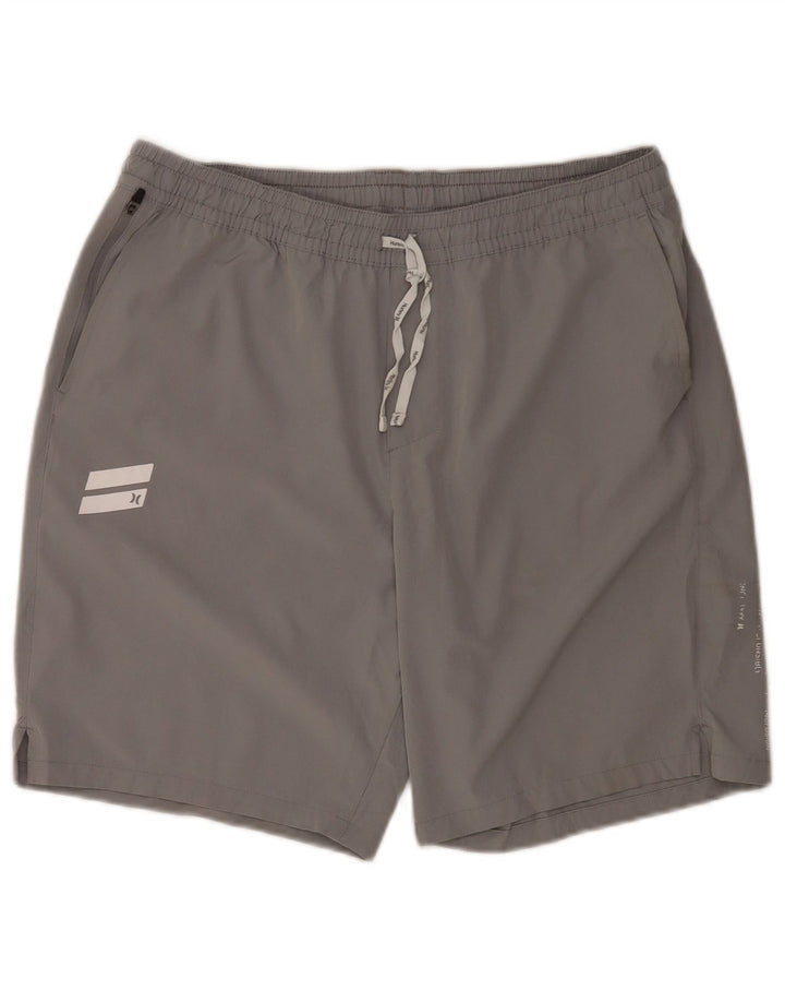 Hurley Herren-Badeshorts, groß, graues Polyester