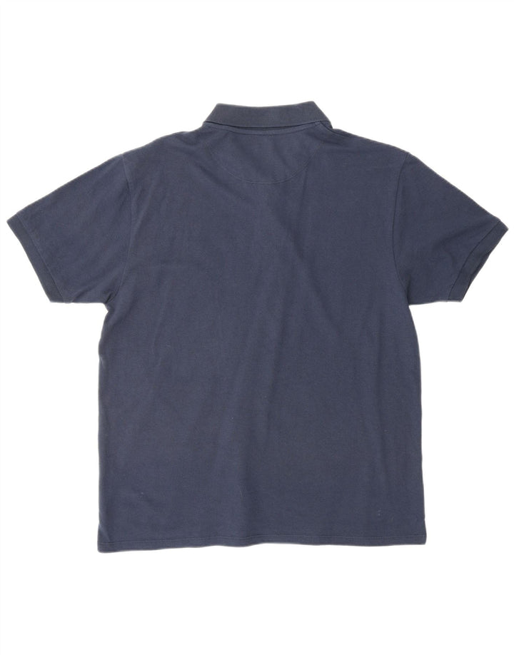 FRENCH CONNECTION Mens Polo Shirt XL Navy Blue Cotton