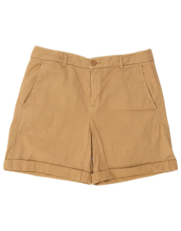 Pantaloni scurti chino pentru femei Benetton UK 6 XS W25 bumbac bej