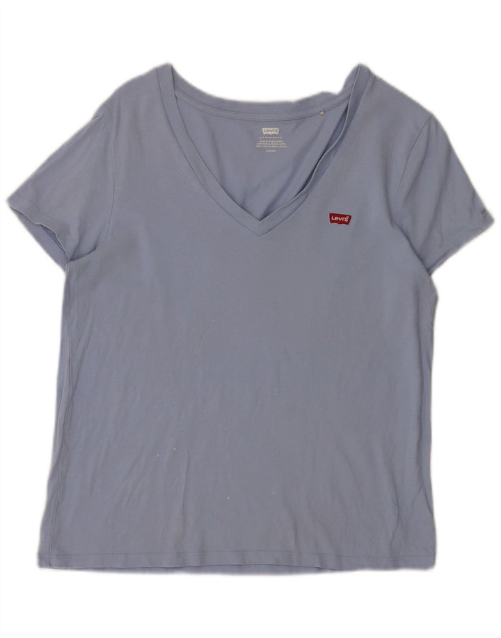 Levi's T-Shirt Femme UK 10 Small Bleu