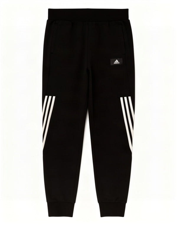 Adidas Boys Tracksuit Trousers Joggers 13-14 Years Black Cotton