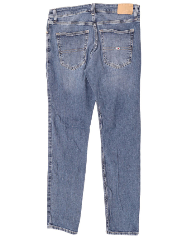 Tommy Hilfiger Uomo Austin Slim Tapered Jeans W33 L34 Cotone Blu