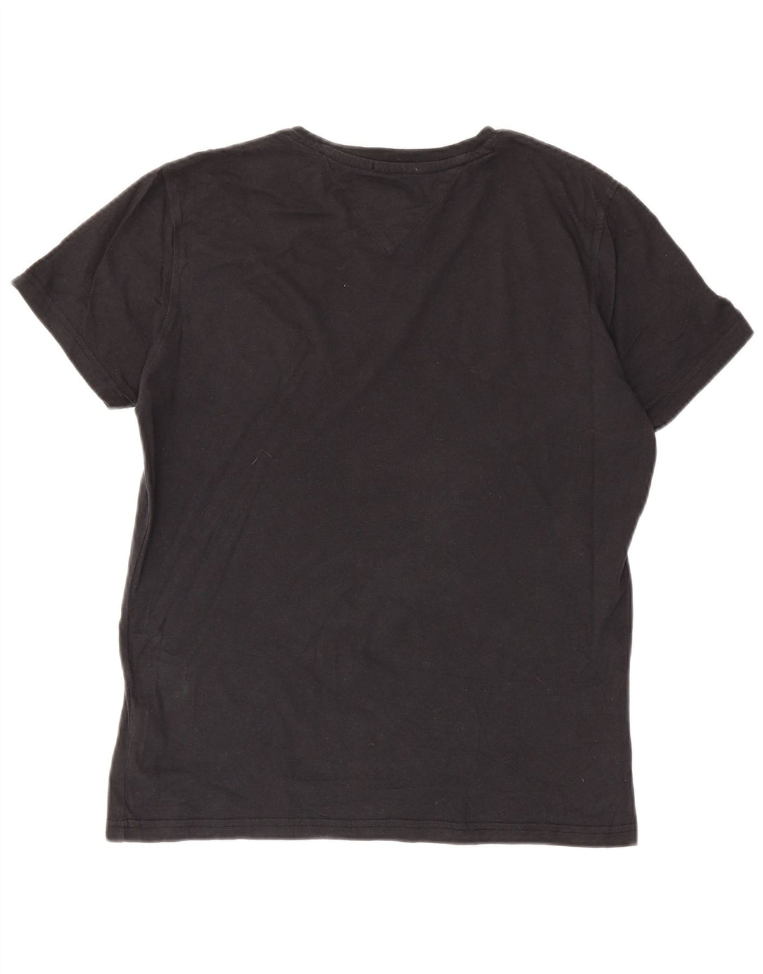 Tommy Hilfiger Mens T-Shirt Top Medium Black Cotton