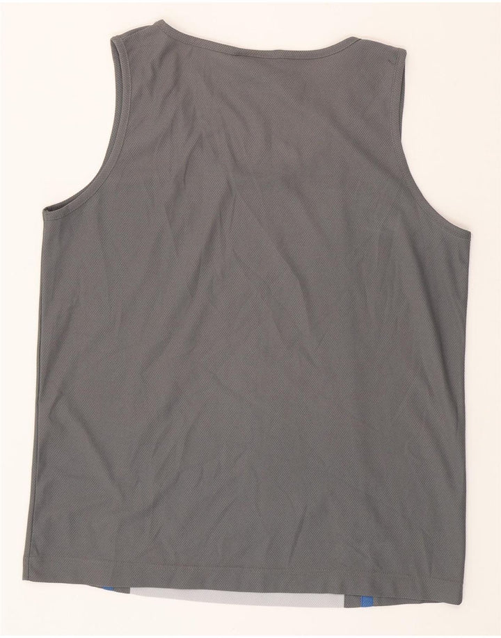 AUSTRALIAN L'ALPINA Mens Vest Top IT 50 Medium Grey Colourblock Polyester