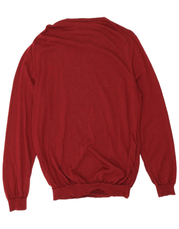 Gant Jersey con Cuello Barco para Hombre XL Borgoña Lana Merino