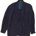 Giacca blazer da uomo a 1 bottone Giorgio Zanella IT 46 piccolo check blu navy