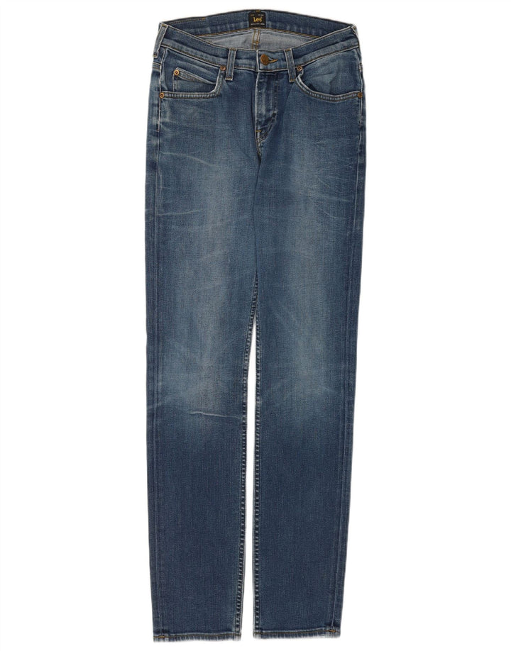 Lee Womens Rider Slim Jeans W28 L32 Blue Cotton