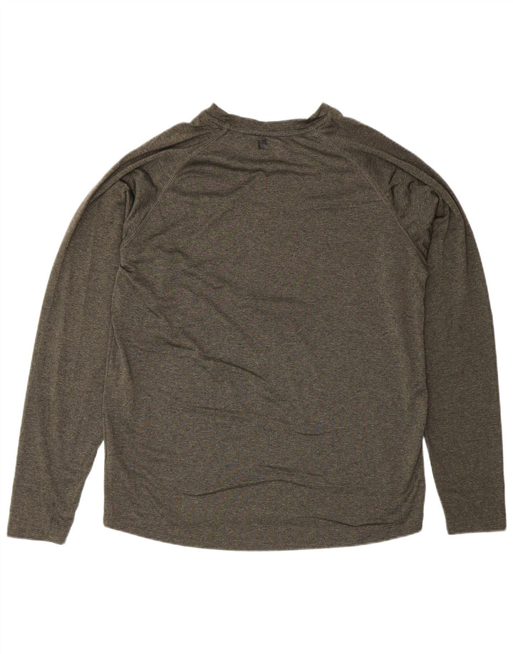Mountain Warehouse IsoCool-Oberteil für Herren, langärmlig, mittelkhakimeliert