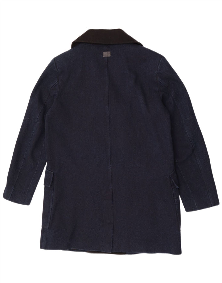 G-Star Mens Pea Coat Size 40 Large Navy Blue Cotton
