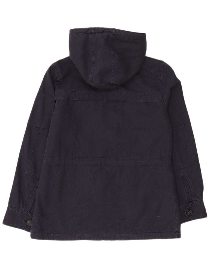 Levi's Damen-Utility-Jacke mit Kapuze, UK 14, mittelmarineblaue Baumwolle