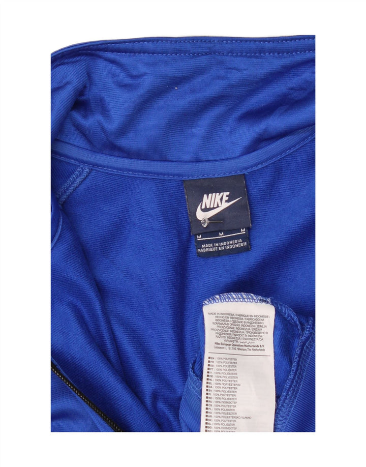 Nike Herren-Trainingsanzugoberjacke aus mittelblauem Colourblock-Polyester