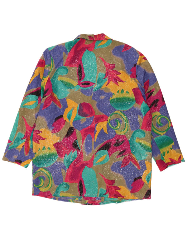 Yessica Dame Oversized Blazer Jacket EU 46 XL Flerfarvet Geometrisk